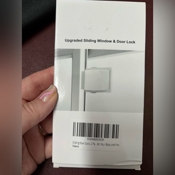 Sliding Door / Window Lock 2 Pack Sliding Glass Door Child Safety Lock New - Picture 3 of 4